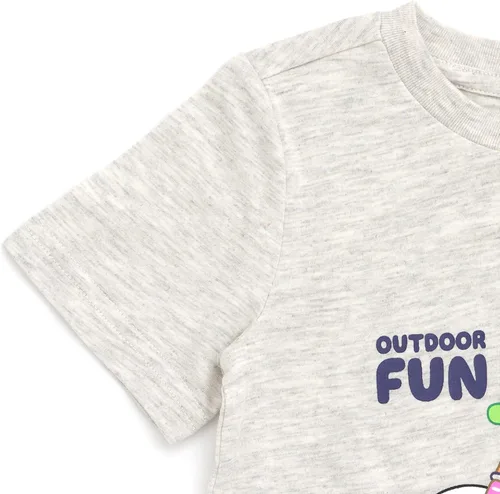 Vista 5 de Bluey Conjunto de camiseta y pantalones cortos para niños pequeños