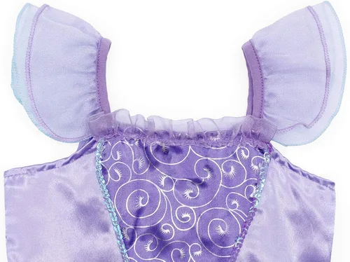 Vista 4 de HenzWorld Little Girls Mermaid Costume Princess Dress up Toddler Birthday Party Outfit Ruffle Fish Scale Role Clothes