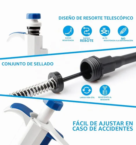 Vista 3 de FOUR E'S SCIENTIFIC Pipeteta de un solo canal, micropipeta de volumen variable ajustable de alta precisión para laboratorio (0.1-2.5 uL)