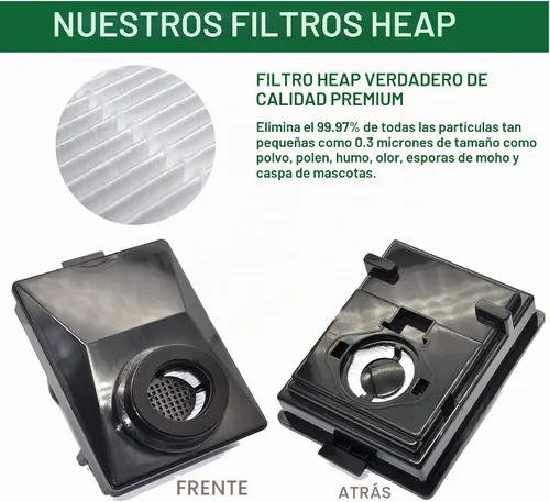 Vista 5 de EZ SPARES Compatible con filtros estilo HEPA Rainbow E2 para la serie E2, parte R12179 y R12647B, lavable y reutilizable (paquete de 2)
