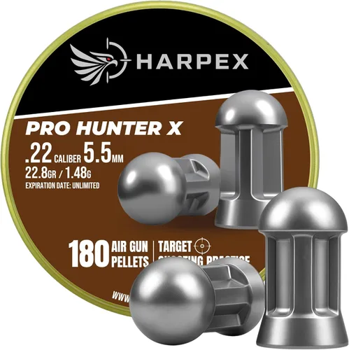 Vista 8 de Harpex Pro Hunter X .22 Cal Airgun Pellets – 22.8 Grain Domed Design – Balanced Accuracy & Power – Premium Lead Pellets for Target Shooting