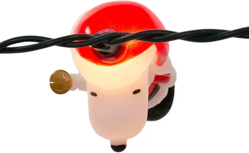 Vista 8 de Peanuts Kurt Adler UL 10-luz Juego de luces Snoopy con traje de Santa
