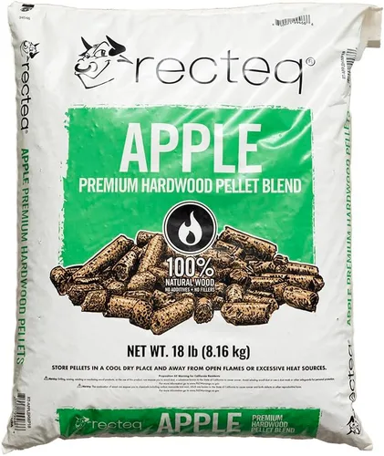 Vista 3 de recteq Mesquite - Mezcla de pellets de madera dura para cocinar a la parrilla, parrilla para barbacoa, bolsa de 18 libras