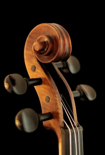 Vista 4 de Sky Mastero Sound 1/2 Tamaño Profesional Hecho a Mano Satén Acústico Violín Estilo Antiguo