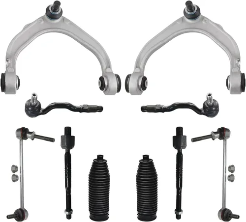 Vista 72 de Detroit Axle - Kit de suspensión delantera de 10 piezas para Chevrolet Trailblazer GMC Envoy 2004-2007 2005 2006 Soportes de brazo de control