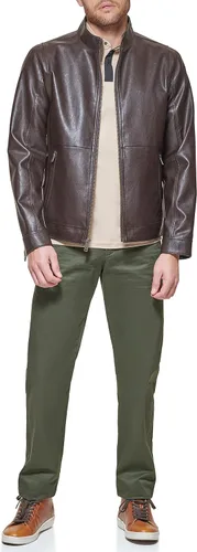 Vista 2 de Dockers Chaqueta Racer de cuero sintético The Dylan para hombre