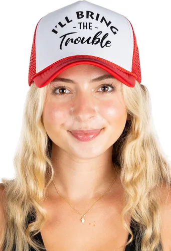 Vista 5 de Funky Junque Gorra de béisbol de malla para mujer, para despedida de soltera