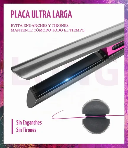 Vista 6 de PRITECH Plancha de pelo de cerámica (TA-2340), 1 pulgada, alisador de pelo