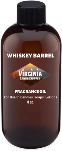 Vista 2 de Aceite de fragancia de barril de whisky (nuestra versión de la marca) (botella de 8 onzas) para hacer velas, hacer jabón, fabricación de tartas