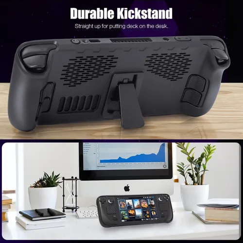 Vista 8 de Funda protectora con soporte para cubierta de vapor, funda de TPU suave y cubierta de vapor, protección completa para accesorios de cubierta