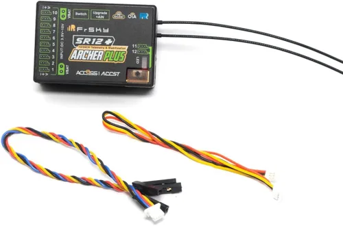 Vista 4 de FrSky Archer Plus SR12+ Receptor 12 canales Gyro integrado de 3 ejes y acelerómetro Múltiples modos de vuelo Antenas desmontables duales Señal
