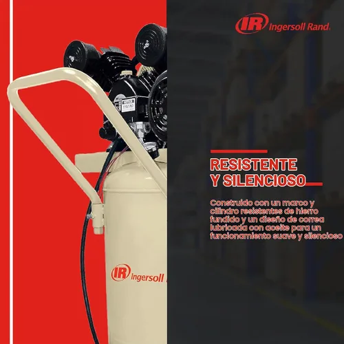 Vista 7 de Ingersoll Rand P1.5IU-A9 2hp 20 gal Compresor de una etapa (115/1) 42663401 Delivers 5.2 CFM at 90 PSI, features a 20-gallon tank and durable