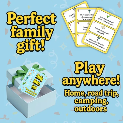 Vista 5 de Family Guess Fest – El Juego de Grito Familiar para Niños y Adultos - Diversión en la Sala de Estar - Juego de Adivinanzas para Niños, Adolescentes