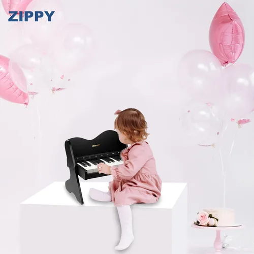 Vista 6 de ZIPPY Teclado de piano para niños, piano digital de 25 teclas para niños, panel de control sensible al tacto, volumen ajustable, mini juguete