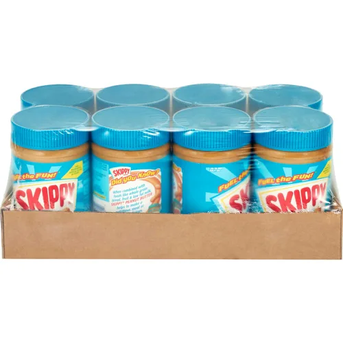 Vista 3 de SKIPPY Creamy - Mantequilla de maní cremosa, 16.3 onzas (paquete de 8 unidades)
