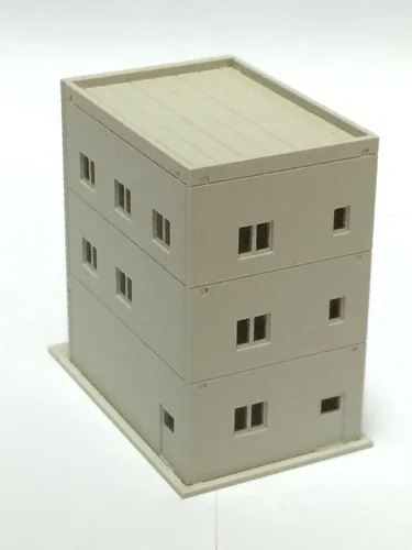 Vista 2 de Outland Models Ferrocarril Moderno Edificio de 3 Pisos/Tienda C Sin Pintar N Escala 1:160