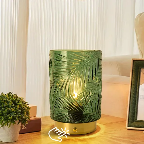 Vista 10 de Lámpara de mesa con pilas, lámparas inalámbricas para decoración del hogar, luz nocturna a pilas con bombilla LED con temporizador, luces