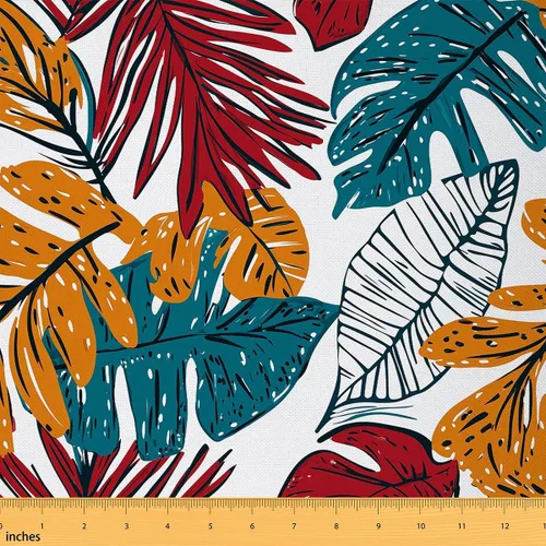 Vista 18 de Koi Fish - Tela de tapicería de The Yard, tela decorativa japonesa exótica Hokusai con olas del océano para tapicería y proyectos de bricolaje
