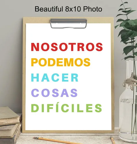 Vista 4 de Arte y decoración de pared familiar para aula, decoración de dormitorio para niños, suministros para profesores, póster motivacional inspirador