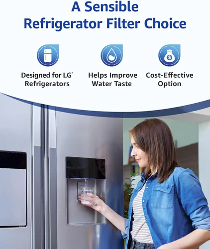 Vista 8 de Overbest Filtro de agua para refrigerador ADQ73613401, repuesto para LG® LT800P®, ADQ73613402, ADQ73613408, ADQ75795104, Kenmore 9490, 46-9490
