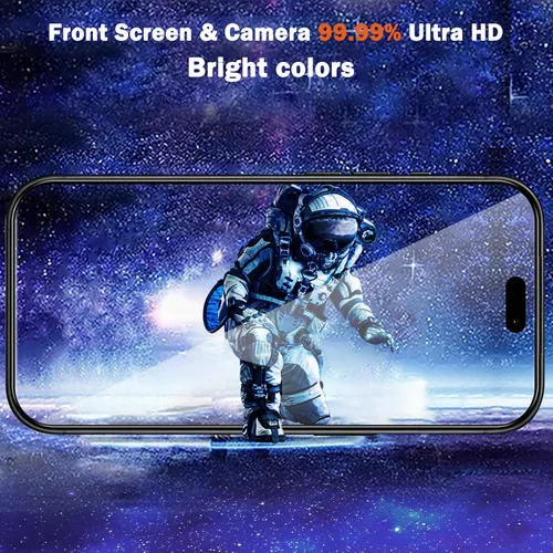 Vista 8 de Ferilinso Paquete de 2 protectores de pantalla mate para iPhone Pro