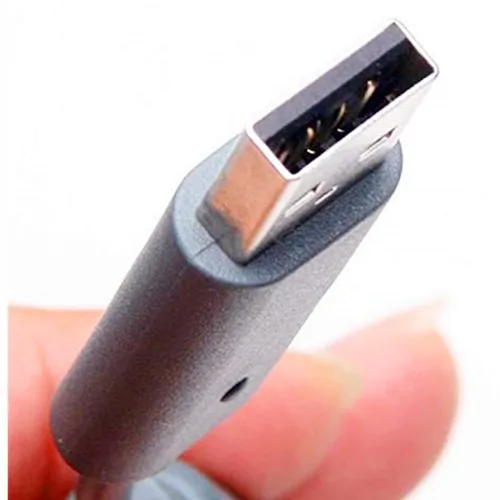 Vista 2 de Paquete de 2 cables de repuesto USB Breakaway para mandos con cable Xbox 360, color gris oscuro