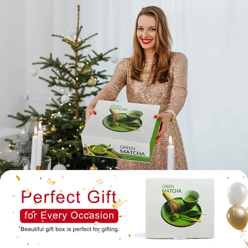Vista 7 de Juego de batidor de matcha, cuenco de matcha con boquilla, soporte para cepillo de té, tamiz de acero inoxidable, soporte para batidor de matcha