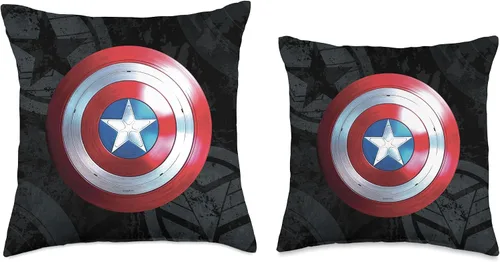 Vista 3 de Marvel The Falcon and The Winter Soldier Captain America - Cojín (16.0 x 16.0 in), multicolor