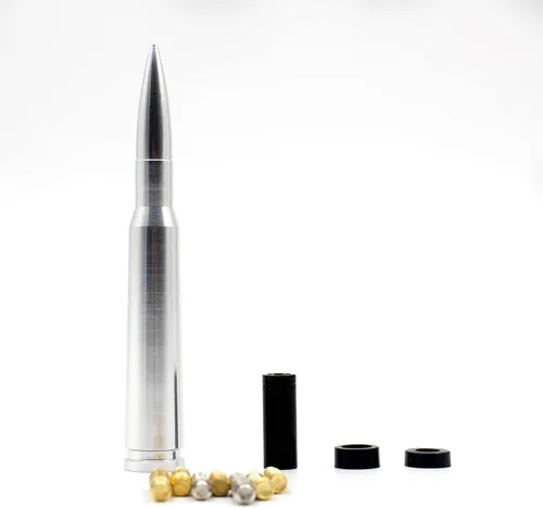 Vista 11 de Antena de 50 Cal Stubby con mástil para eliminar la antena de pista, reemplazo para Ford F150 F250 F350 RAM 1500 2500 GMC Denali Chevy Pick-up