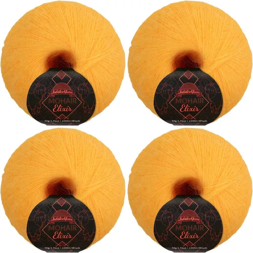 Vista 89 de JubileeYarn Mohair Elixir Yarn - 50g/Skein Baby Wool Blend - Cosmopolitan - 1 Skein