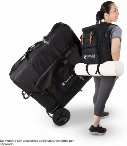 Vista 2 de EARTHLITE LMT Go-Pack – La mejor mochila de viaje para terapeuta de masaje, resistente al agua, puerto de carga USB, múltiples compartimentos