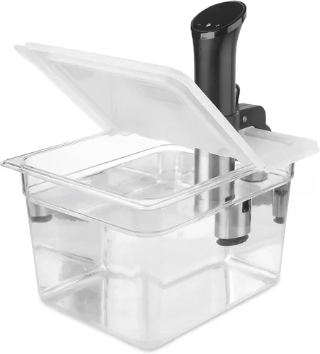 Vista 10 de EVERIE Sous Vide - Contenedor compatible con ANOVA Nano, Contenedor con tapa y estante