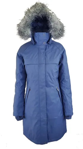 Vista 2 de Columbia Flurry Run Down Long Omni Heat Jacket Abrigo con capucha para mujer