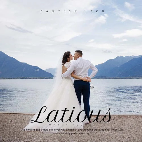 Vista 7 de Latious Velos de novia de encaje blanco de 1 nivel, velo de novia floral, velos largos de tul con peine, velos catedrales para novias y mujeres