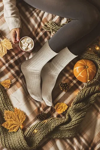 Vista 11 de GoWith 4-5 pares de calcetines unisex naturales 97% algodón, cómodos, cómodos, transpirables, sin costuras, calcetines casuales para hombres