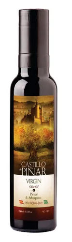 Vista 11 de Castillo de Piñar Aceite de Oliva Virgen Extra 8.5 fl oz PICUAL UNA VARIEDAD NO OGM
