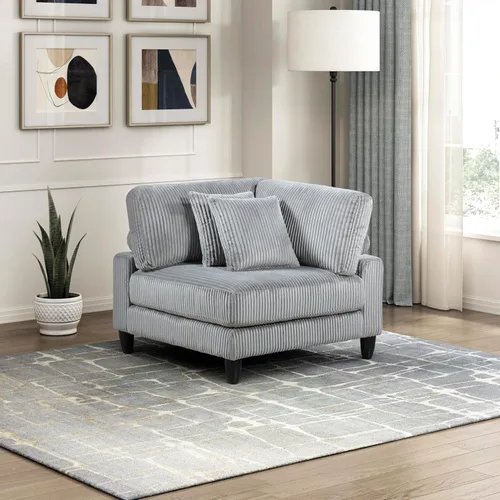 Vista 20 de Lexicon Sofá modular de 120 pulgadas, sofá modular de microfibra de gran tamaño de 4 plazas en forma de L, 6 almohadas decorativas y arreglo Beige