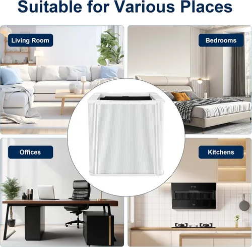 Vista 6 de 211+ Filtro de repuesto automático compatible con Blueair Blue Pure 211+ purificador de aire, sistema de filtración de 2 etapas, con carbón