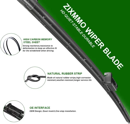 Vista 2 de 2 limpiaparabrisas de fábrica de repuesto para AUDI A6 A7 S6 S7 2012-2018, juego de limpiaparabrisas de equipo original - 26"+21" (juego de 2)