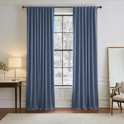 Vista 65 de PONY DANCE Cortinas cortas con aislamiento térmico para ventana pequeña, para guardería, baño, cocina, lavandería, caravana, sótano, 29 pulgadas