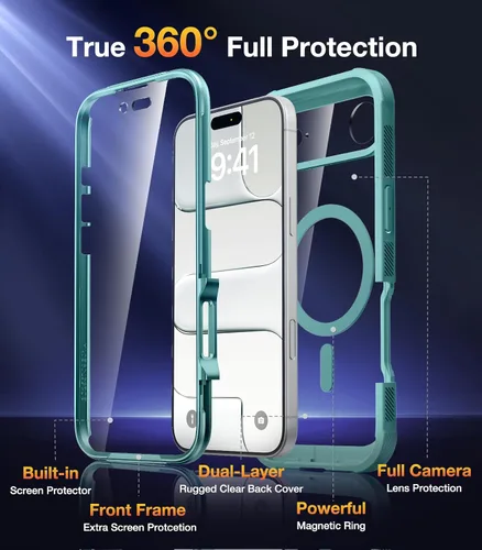 Vista 33 de DIACLARA - Funda transparente compatible con iPhone XR 6.1 pulgadas 2018