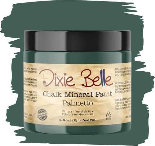 Vista 98 de Pintura para muebles con acabado de tiza Dixie Belle Paint Company - Amatista (4oz) - Pintura mineral de tiza chic púrpura profundo mate