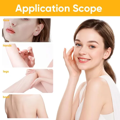 Vista 3 de Exfoliante de gel exfoliante naranja para cara y cuerpo - Exfoliante diario suave para suavizar y refrescar la piel opaca, textura de gelatina a