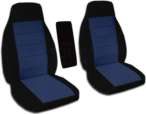 Vista 9 de Totally Covers Compatible con Ford Ranger 1998-2003/Mazda Serie B 1998-2000 de dos tonos con funda de reposabrazos central: negro y azul
