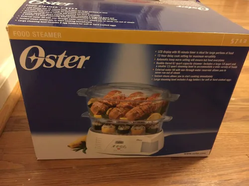 Vista 2 de Oster Inspire 5715 - Vaporizador digital para alimentos, color blanco