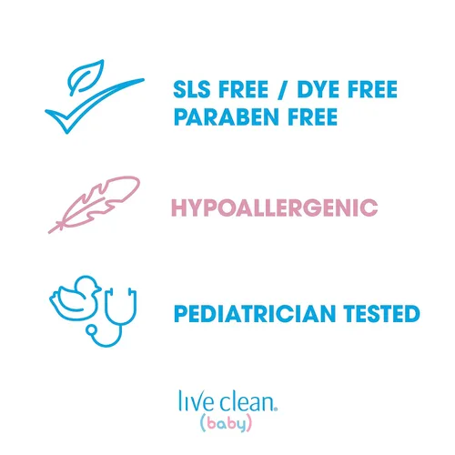 Vista 4 de Live Clean Loción hidratante para bebés para bebés, 25 oz