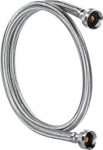Vista 4 de Certified Appliance WM48SS2PK paquete de 2 conectores de 48 pulgadas flexibles de acero inoxidable para máquina lavarropa