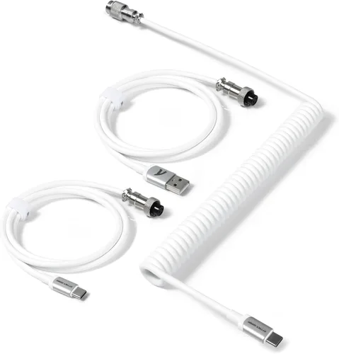 Vista 16 de ATTACK SHARK Bobinadora de cable de teclado en espiral, varilla fija de 7.87 pulgadas, compatible con GunMjo/RK61/EPOMAKER Mix 99% cable USB C Negro