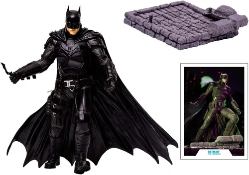 Vista 5 de McFarlane Multiverse The Batman de la película de Batman - Figura de lujo de 12 pulgadas, multicolor (el estilo de la figura puede variar)
