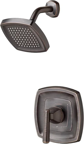 Vista 10 de American Standard TU018507.295 Edgemere Kit de molduras con cabezal de ducha y cartucho que ahorra agua, níquel cepillado